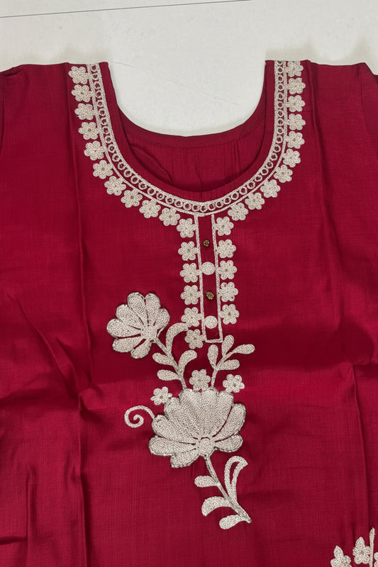Deep red festive Co Ord set
